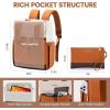 imageLOVEVOOK Backpack Purse for Women Convertible Mini Backpacks Tote for Teen Girls Small College Bookbag for Work School Travel 2pcs set BlackCreamBeigebrown