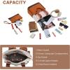 imageLOVEVOOK Backpack Purse for Women Convertible Mini Backpacks Tote for Teen Girls Small College Bookbag for Work School Travel 2pcs set BlackCreamBeigebrown
