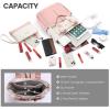 imageLOVEVOOK Backpack Purse for Women Convertible Mini Backpacks Tote for Teen Girls Small College Bookbag for Work School Travel 2pcs set BlackCreamBeigepink