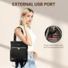imageLOVEVOOK Backpack Purse for Women Convertible Mini Backpacks Tote for Teen Girls Small College Bookbag for Work School Travel 2pcs set BlackCreamBlack