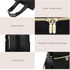 imageLOVEVOOK Backpack Purse for Women Convertible Mini Backpacks Tote for Teen Girls Small College Bookbag for Work School Travel 2pcs set BlackCreamBlack