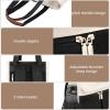 imageLOVEVOOK Backpack Purse for Women Convertible Mini Backpacks Tote for Teen Girls Small College Bookbag for Work School Travel 2pcs set BlackCreamBlackcream