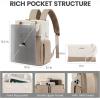 imageLOVEVOOK Backpack Purse for Women Convertible Mini Backpacks Tote for Teen Girls Small College Bookbag for Work School Travel 2pcs set BlackCreamCreamkhaki