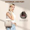 imageLOVEVOOK Backpack Purse for Women Convertible Mini Backpacks Tote for Teen Girls Small College Bookbag for Work School Travel 2pcs set BlackCreamCreamkhaki