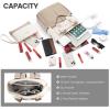 imageLOVEVOOK Backpack Purse for Women Convertible Mini Backpacks Tote for Teen Girls Small College Bookbag for Work School Travel 2pcs set BlackCreamCreamkhaki