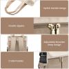 imageLOVEVOOK Backpack Purse for Women Convertible Mini Backpacks Tote for Teen Girls Small College Bookbag for Work School Travel 2pcs set BlackCreamCreamkhaki