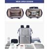 imageLOVEVOOK Laptop Backpack for Women 156 Inch Work Laptop Bag with USB Port Fashion Teacher Nurse Backpack Purse Waterproof Travel Computer Backpack with Organizer Bag 2PCS BeigeKhakiGrey Blue  Ink Blue