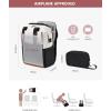 imageLOVEVOOK Laptop Backpack for Women 156 Inch Work Laptop Bag with USB Port Fashion Teacher Nurse Backpack Purse Waterproof Travel Computer Backpack with Organizer Bag 2PCS BeigeKhakiBeige  Black