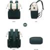 imageLOVEVOOK Laptop Backpack for Women 156 Inch Work Laptop Bag with USB Port Fashion Teacher Nurse Backpack Purse Waterproof Travel Computer Backpack with Organizer Bag 2PCS BeigeKhakiBeige Green