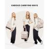 imageLOVEVOOK Laptop Backpack for Women 156 Inch Work Laptop Bag with USB Port Fashion Teacher Nurse Backpack Purse Waterproof Travel Computer Backpack with Organizer Bag 2PCS BeigeKhakiBeige  Nude