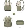 imageLOVEVOOK Laptop Backpack for Women 156 Inch Work Laptop Bag with USB Port Fashion Teacher Nurse Backpack Purse Waterproof Travel Computer Backpack with Organizer Bag 2PCS BeigeKhakiBeige  Bean Green