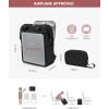 imageLOVEVOOK Laptop Backpack for Women 156 Inch Work Laptop Bag with USB Port Fashion Teacher Nurse Backpack Purse Waterproof Travel Computer Backpack with Organizer Bag 2PCS BeigeKhakiBlack