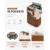 imageLOVEVOOK Laptop Backpack for Women 156 Inch Work Laptop Bag with USB Port Fashion Teacher Nurse Backpack Purse Waterproof Travel Computer Backpack with Organizer Bag 2PCS BeigeKhakiBeige  Brown