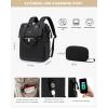 imageLOVEVOOK Laptop Backpack for Women 156 Inch Work Laptop Bag with USB Port Fashion Teacher Nurse Backpack Purse Waterproof Travel Computer Backpack with Organizer Bag 2PCS BeigeKhakiBlack