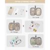 imageLOVEVOOK Laptop Backpack for Women 156 Inch Work Laptop Bag with USB Port Fashion Teacher Nurse Backpack Purse Waterproof Travel Computer Backpack with Organizer Bag 2PCS BeigeKhakiBeige  Grey