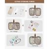imageLOVEVOOK Laptop Backpack for Women 156 Inch Work Laptop Bag with USB Port Fashion Teacher Nurse Backpack Purse Waterproof Travel Computer Backpack with Organizer Bag 2PCS BeigeKhakiBeige  Brown