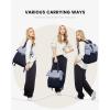 imageLOVEVOOK Laptop Backpack for Women 156 Inch Work Laptop Bag with USB Port Fashion Teacher Nurse Backpack Purse Waterproof Travel Computer Backpack with Organizer Bag 2PCS BeigeKhakiGrey Blue  Ink Blue