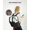 imageLOVEVOOK Laptop Backpack for Women 156 Inch Work Laptop Bag with USB Port Fashion Teacher Nurse Backpack Purse Waterproof Travel Computer Backpack with Organizer Bag 2PCS BeigeKhakiBeige  Black