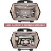 imageLOVEVOOK Laptop Backpack for Women 156 Inch Work Laptop Bag with USB Port Fashion Teacher Nurse Backpack Purse Waterproof Travel Computer Backpack with Organizer Bag 2PCS BeigeKhakiBeige  Black