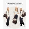 imageLOVEVOOK Laptop Backpack for Women 156 Inch Work Laptop Bag with USB Port Fashion Teacher Nurse Backpack Purse Waterproof Travel Computer Backpack with Organizer Bag 2PCS BeigeKhakiApricot  Coffee