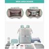 imageLOVEVOOK Laptop Backpack for Women 156 Inch Work Laptop Bag with USB Port Fashion Teacher Nurse Backpack Purse Waterproof Travel Computer Backpack with Organizer Bag 2PCS BeigeKhakiBeige  Mint Green