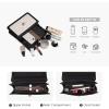 imageLOVEVOOK Crossbody Bags for Women Leather Quilted Shoulder Bag with Chain Strap Trendy Clutch Satchel Ladies Evening BagBlackwhite