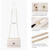 imageLOVEVOOK Crossbody Bags for Women Leather Quilted Shoulder Bag with Chain Strap Trendy Clutch Satchel Ladies Evening BagCream White