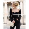 imageLOVEVOOK Crossbody Bags for Women Leather Quilted Shoulder Bag with Chain Strap Trendy Clutch Satchel Ladies Evening BagCream White