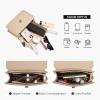imageLOVEVOOK Crossbody Bags for Women Leather Quilted Shoulder Bag with Chain Strap Trendy Clutch Satchel Ladies Evening BagNudebeige