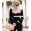 imageLOVEVOOK Crossbody Bags for Women Leather Quilted Shoulder Bag with Chain Strap Trendy Clutch Satchel Ladies Evening BagType VNudebeige