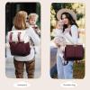 imageLOVEVOOK Diaper Bag BackpackDiaper Bag Tote with Insulated PocketsBaby Bag for Girl Boy with Changing PadLarge Baby Diaper Bag with Pacifier CaseAntiTheft Travel Backpack for WomenRedwhite