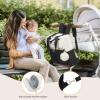 imageLOVEVOOK Diaper Bag BackpackDiaper Bag Tote with Insulated PocketsBaby Bag for Girl Boy with Changing PadLarge Baby Diaper Bag with Pacifier CaseAntiTheft Travel Backpack for WomenBlackwhitebrown