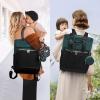 imageLOVEVOOK Diaper Bag BackpackDiaper Bag Tote with Insulated PocketsBaby Bag for Girl Boy with Changing PadLarge Baby Diaper Bag with Pacifier CaseAntiTheft Travel Backpack for WomenBlackgreen