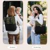 imageLOVEVOOK Diaper Bag BackpackDiaper Bag Tote with Insulated PocketsBaby Bag for Girl Boy with Changing PadLarge Baby Diaper Bag with Pacifier CaseAntiTheft Travel Backpack for WomenDark Green and Black