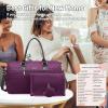 imageLOVEVOOK Diaper Bag Tote with Pacifier Case and Changing Pad Large Capacity Mommy Bag for Hospital and Weekender Travel Functional Baby Bag Newborn Baby Essential PinkPurple