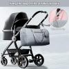 imageLOVEVOOK Diaper Bag Tote with Pacifier Case and Changing Pad Large Capacity Mommy Bag for Hospital and Weekender Travel Functional Baby Bag Newborn Baby Essential PinkGrey