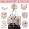 imageLOVEVOOK Diaper Bag Tote with Pacifier Case and Changing Pad Large Capacity Mommy Bag for Hospital and Weekender Travel Functional Baby Bag Newborn Baby Essential PinkNude Pink