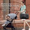 imageLOVEVOOK Diaper Bag Tote with Pacifier Case and Changing Pad Large Capacity Mommy Bag for Hospital and Weekender Travel Functional Baby Bag Newborn Baby Essential PinkBlack