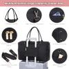 imageLOVEVOOK Diaper Bag Tote with Pacifier Case and Changing Pad Large Capacity Mommy Bag for Hospital and Weekender Travel Functional Baby Bag Newborn Baby Essential PinkBlackwoven2