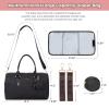imageLOVEVOOK Diaper Bag Tote with Pacifier Case and Changing Pad Large Capacity Mommy Bag for Hospital and Weekender Travel Functional Baby Bag Newborn Baby Essential PinkBlackwoven2