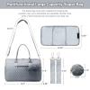 imageLOVEVOOK Diaper Bag Tote with Pacifier Case and Changing Pad Large Capacity Mommy Bag for Hospital and Weekender Travel Functional Baby Bag Newborn Baby Essential PinkGrey