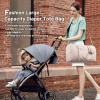 imageLOVEVOOK Diaper Bag Tote with Pacifier Case and Changing Pad Large Capacity Mommy Bag for Hospital and Weekender Travel Functional Baby Bag Newborn Baby Essential PinkNude Pink
