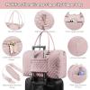 imageLOVEVOOK Diaper Bag Tote with Pacifier Case and Changing Pad Large Capacity Mommy Bag for Hospital and Weekender Travel Functional Baby Bag Newborn Baby Essential PinkPink
