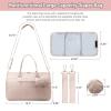 imageLOVEVOOK Diaper Bag Tote with Pacifier Case and Changing Pad Large Capacity Mommy Bag for Hospital and Weekender Travel Functional Baby Bag Newborn Baby Essential PinkNude Pink