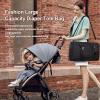 imageLOVEVOOK Diaper Bag Tote with Pacifier Case and Changing Pad Large Capacity Mommy Bag for Hospital and Weekender Travel Functional Baby Bag Newborn Baby Essential PinkBlackwoven2