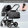 imageLOVEVOOK Diaper Bag Tote with Pacifier Case and Changing Pad Large Capacity Mommy Bag for Hospital and Weekender Travel Functional Baby Bag Newborn Baby Essential PinkBlack