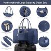 imageLOVEVOOK Diaper Bag Tote with Pacifier Case and Changing Pad Large Capacity Mommy Bag for Hospital and Weekender Travel Functional Baby Bag Newborn Baby Essential PinkBlue