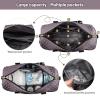 imageLOVEVOOK Diaper Bag Tote with Pacifier Case and Changing Pad Large Capacity Mommy Bag for Hospital and Weekender Travel Functional Baby Bag Newborn Baby Essential PinkPurple Gray