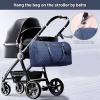 imageLOVEVOOK Diaper Bag Tote with Pacifier Case and Changing Pad Large Capacity Mommy Bag for Hospital and Weekender Travel Functional Baby Bag Newborn Baby Essential PinkBlue