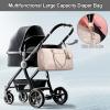 imageLOVEVOOK Diaper Bag Tote with Pacifier Case and Changing Pad Large Capacity Mommy Bag for Hospital and Weekender Travel Functional Baby Bag Newborn Baby Essential PinkNude Pink